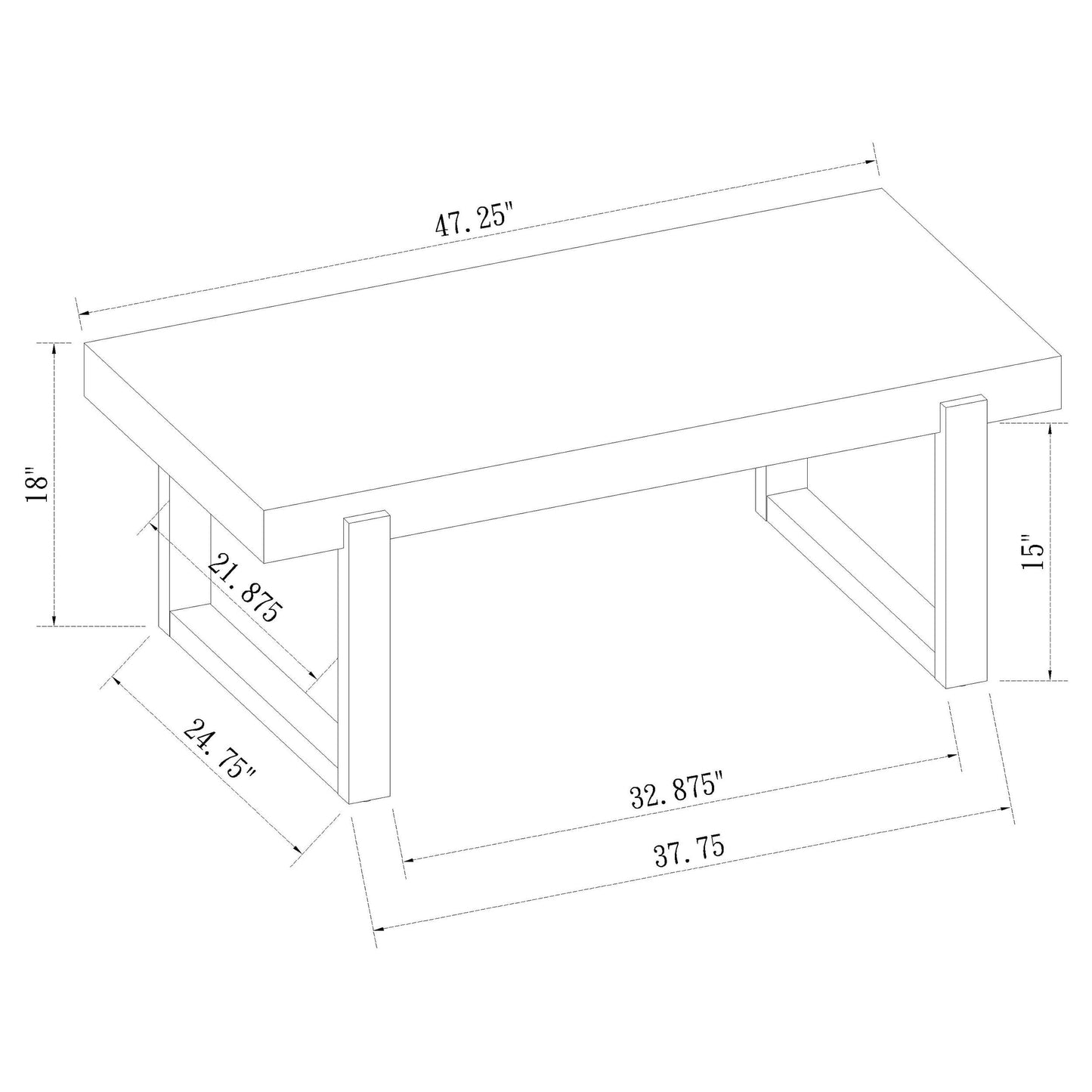 Pala 3-piece Coffee and End Table Set White High Gloss
