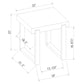 Pala 3-piece Coffee and End Table Set White High Gloss