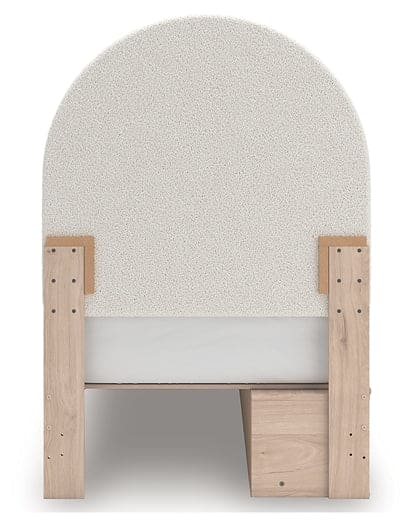 Arloster Twin Upholstered Panel Bed with Storage