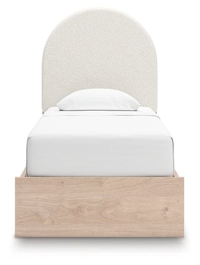 Arloster Twin Upholstered Panel Bed with Storage