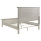 Franco Wood Queen Panel Bed Distressed White