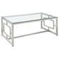 Merced 2-piece Rectangular Coffee and End Table Set Nickel