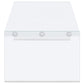 Opal 3-piece Coffee and End Table Set White High Gloss