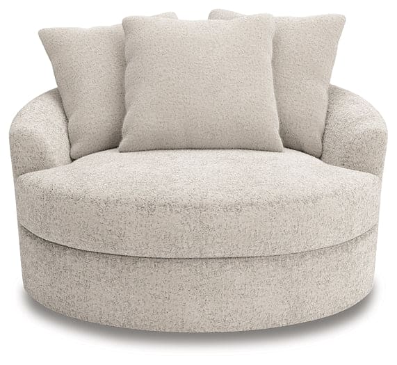 Cuddle Plush Oversized Swivel Accent Chair
