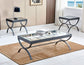 Emerson 3-Pack Set, Silver
(Pack Includes Cocktail & 2 End Tables)