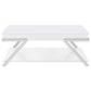 Marcia 2-piece Coffee and End Table Set White High Gloss