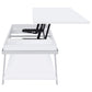 Marcia 3-piece Coffee and End Table Set White High Gloss