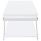 Marcia 3-piece Coffee and End Table Set White High Gloss