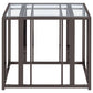 Adri 2-piece Coffee and End Table Set Black Nickel