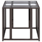 Adri 2-piece Coffee and End Table Set Black Nickel