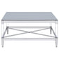 Lindley 2-piece Square Coffee and End Table Set Chrome