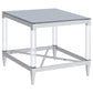 Lindley 3-piece Square Coffee and End Table Set Chrome