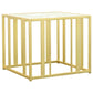 Adri 2-piece Coffee and End Table Set Matte Brass