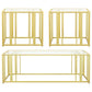 Adri 3-piece Coffee and End Table Set Matte Brass