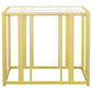 Adri 3-piece Coffee and End Table Set Matte Brass