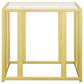 Adri 3-piece Coffee and End Table Set Matte Brass