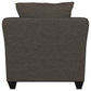 Salizar Upholstered Flared Arm Accent Chair Charcoal Grey