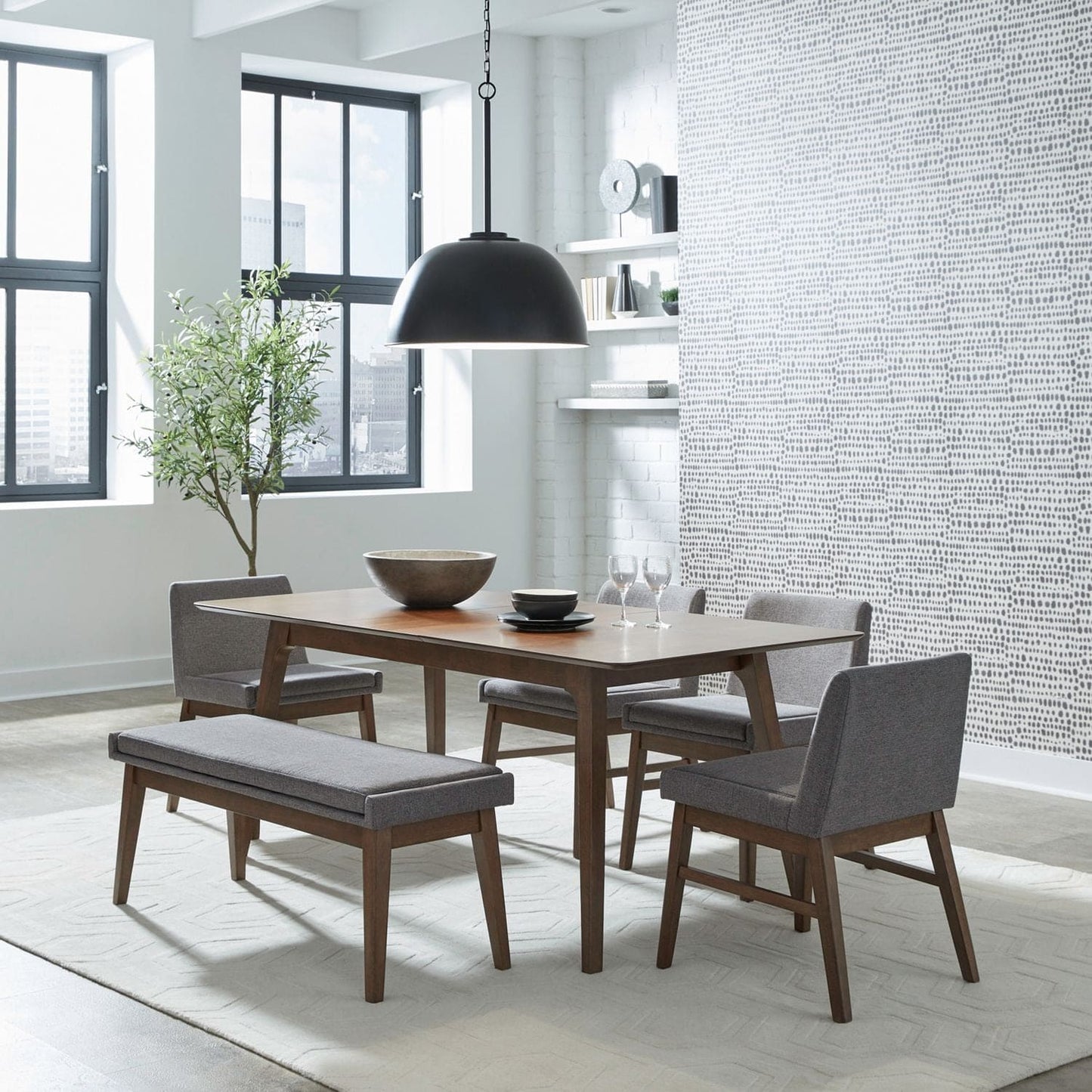 Space Savers - 6 Piece Leg Table Set