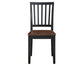 Joplin Solid Wood Farmhouse Chair, Walnut and Ebony Finish