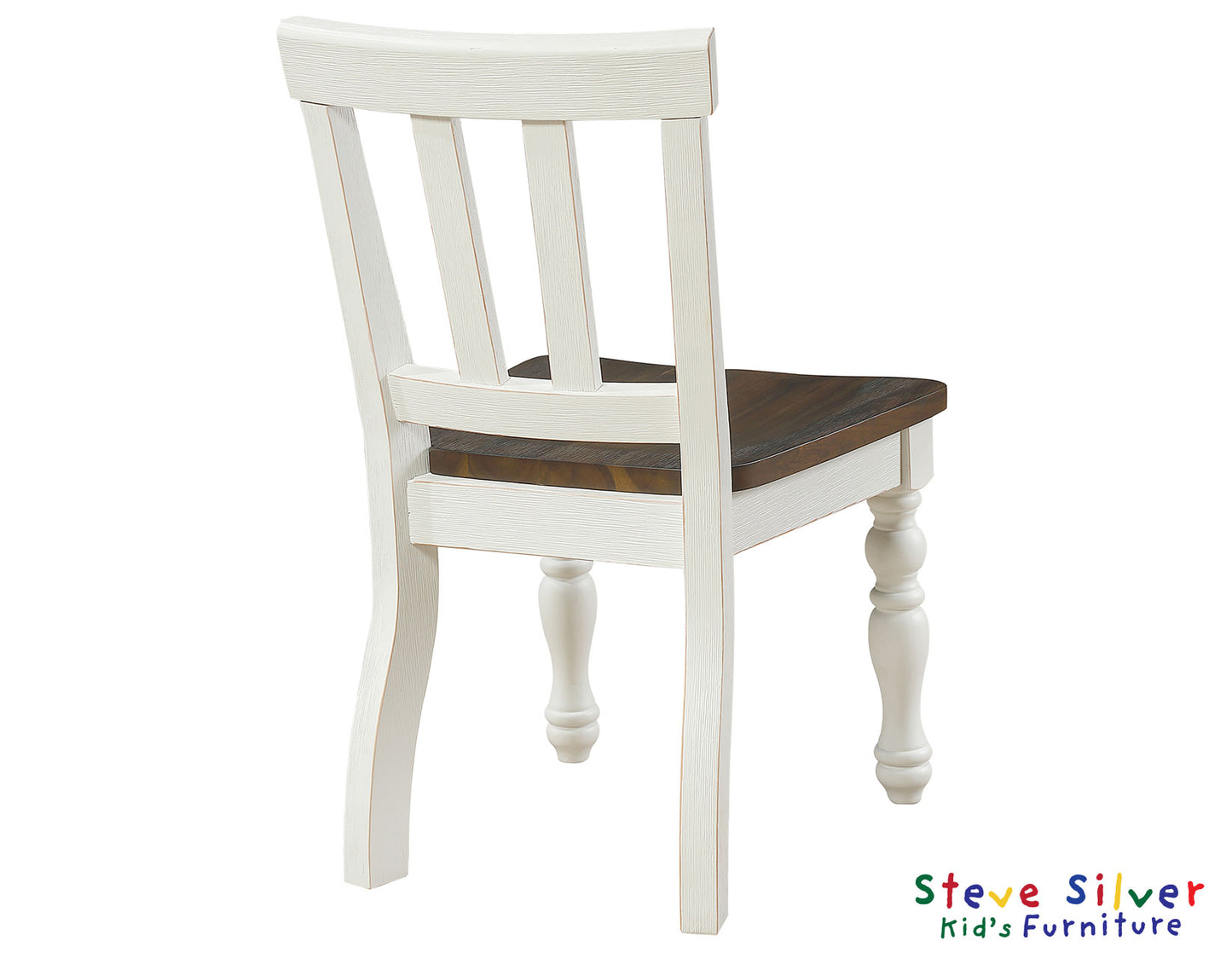 Joanna Kids 5 Piece Dining Set, Ivory and Mocha Finish