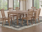 Riverdale Leg Table with 4 Wooden Side Chairs