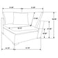 Lakeview 5-piece Upholstered Modular Sectional Sofa Ivory
