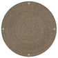 Halden Round Woven Seagrass Accent Side Table Light Brown