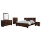 Jessica 5-piece Queen Bedroom Set Cappuccino