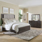 Modern Edge - King California Uph Bed, Dresser & Mirror