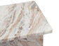 Irma I-Beam Solid Toronto Brown Marble Accent Table