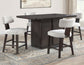 Oakley Counter Chair, Black