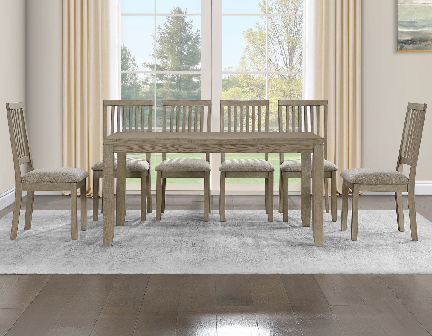 Yorktown 7-Pack Dining Pack, Sand Finish