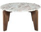 Shavon 32″ Round Solid Toronto Brown Marble Coffee Table