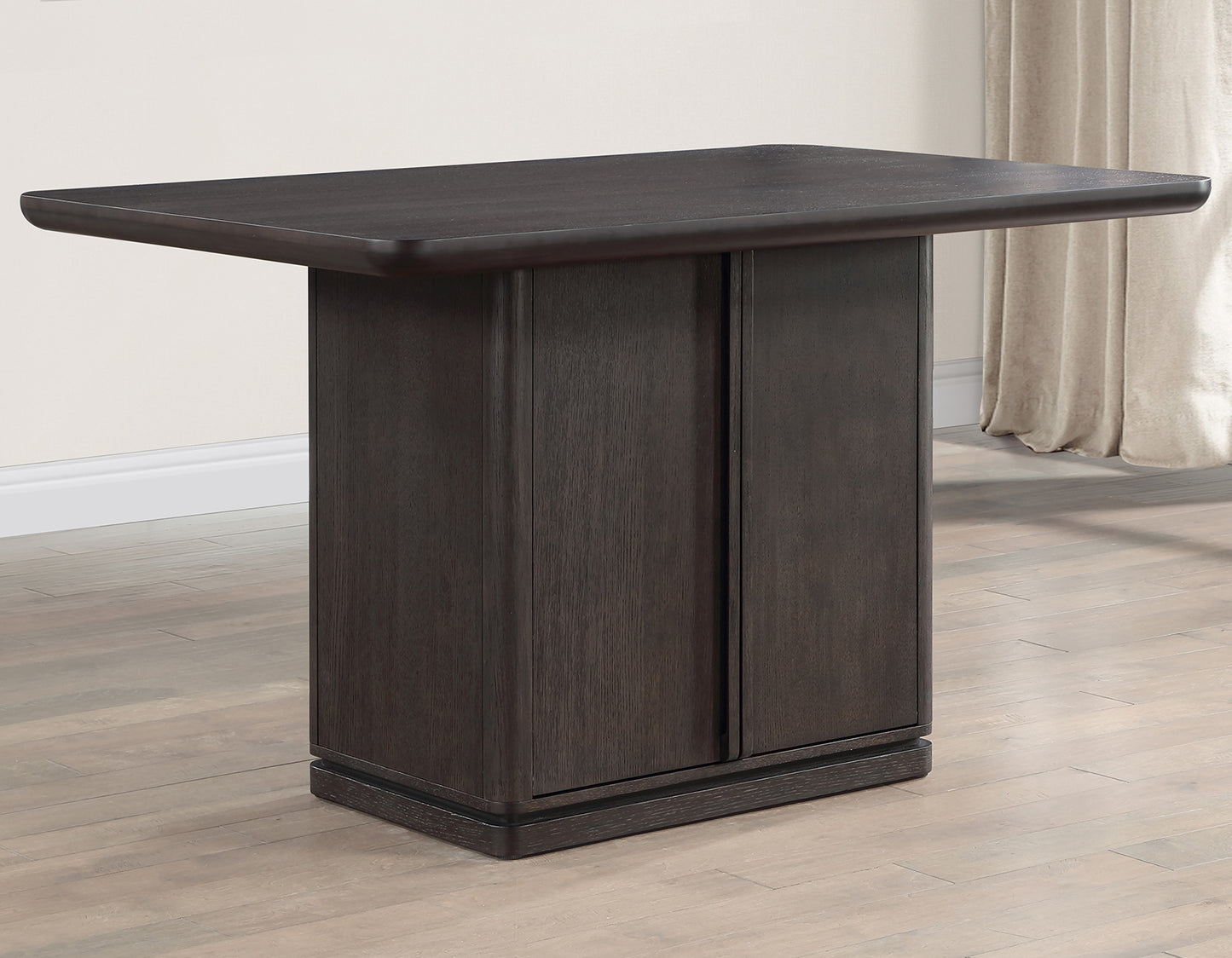 Oakley 60″ Counter Storage Table, Black