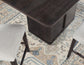 Oakley 60″ Counter Storage Table, Black