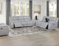 Alexandria 3-Piece Leather Reclining Set – Sofa, Loveseat, Recliner, Stone