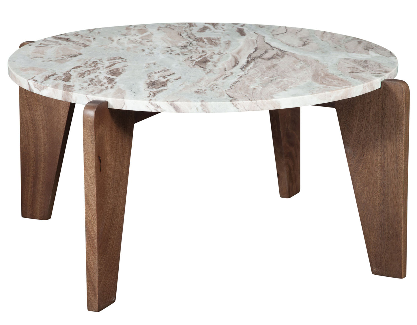 Shavon 3-Piece Solid Toronto Brown Marble Table Set