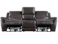 Alexandria Power Leather Reclining Sofa, Chocolate