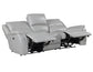 Alexandria Power Leather Reclining Sofa, Stone