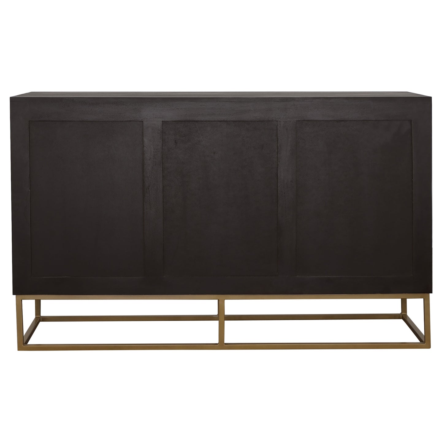Zara 2-door 57-inch Wood Accent Storage Cabinet Black Walnut