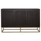 Zara 2-door 57-inch Wood Accent Storage Cabinet Black Walnut