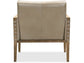 Hooker Furniture Living Room Carverdale Leather Club Chair w/Wood Frame