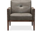 Hooker Furniture Living Room Carverdale Leather Club Chair w/Wood Frame