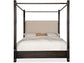 Hooker Furniture Bedroom Retreat Pole Rattan Cal King Upholstered Poster Bed w/Canopy