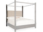 Hooker Furniture Bedroom Retreat Pole Rattan Cal King Upholstered Poster Bed w/Canopy