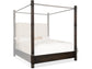 Hooker Furniture Bedroom Retreat Pole Rattan Cal King Upholstered Poster Bed w/Canopy
