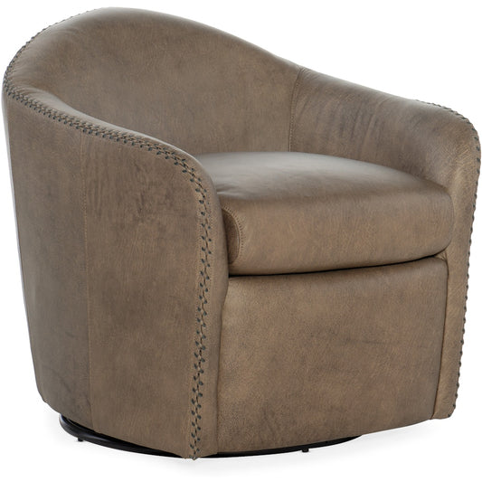 Hooker Furniture Living Room Roper Swivel Club Chair