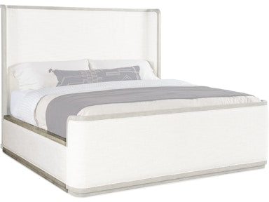 Hooker Furniture Bedroom Linville Falls Boones Queen Upholstered Shelter Bed