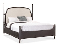Hooker Furniture Bedroom Americana California King Upholstered Poster Bed