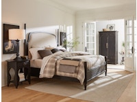 Hooker Furniture Bedroom Americana California King Upholstered Poster Bed